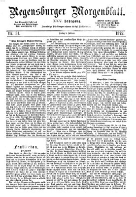 Regensburger Morgenblatt Freitag 9. Februar 1872