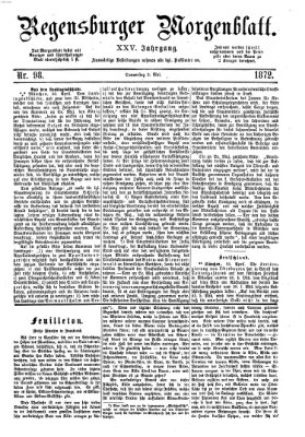 Regensburger Morgenblatt Donnerstag 2. Mai 1872