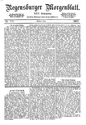 Regensburger Morgenblatt Samstag 8. Juni 1872