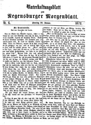 Regensburger Morgenblatt Sonntag 28. Januar 1872