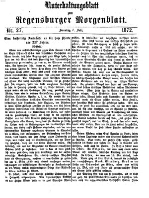 Regensburger Morgenblatt Sonntag 7. Juli 1872