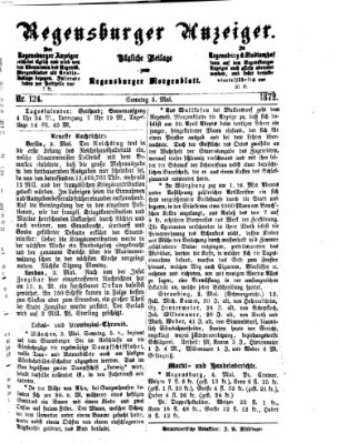 Regensburger Anzeiger Sonntag 5. Mai 1872