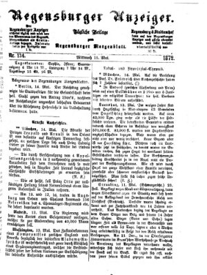Regensburger Anzeiger Mittwoch 15. Mai 1872