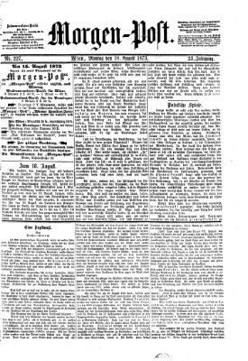 Morgenpost Montag 18. August 1873