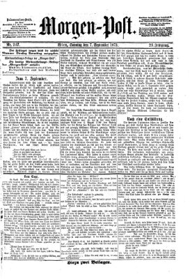 Morgenpost Sonntag 7. September 1873