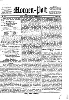 Morgenpost Dienstag 25. November 1873