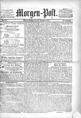 Morgenpost Samstag 29. November 1873