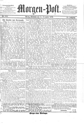 Morgenpost Mittwoch 17. Dezember 1873