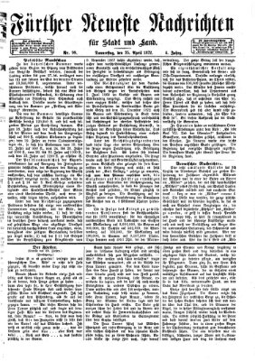 Fürther neueste Nachrichten für Stadt und Land (Fürther Abendzeitung) Donnerstag 25. April 1872