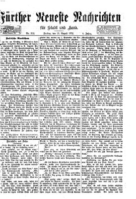 Fürther neueste Nachrichten für Stadt und Land (Fürther Abendzeitung) Freitag 23. August 1872