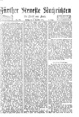 Fürther neueste Nachrichten für Stadt und Land (Fürther Abendzeitung) Freitag 6. Dezember 1872