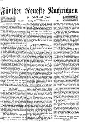 Fürther neueste Nachrichten für Stadt und Land (Fürther Abendzeitung) Samstag 14. Dezember 1872