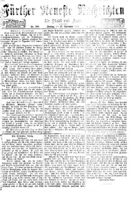 Fürther neueste Nachrichten für Stadt und Land (Fürther Abendzeitung) Freitag 27. Dezember 1872