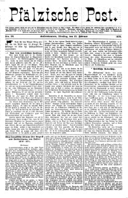 Pfälzische Post Dienstag 27. Februar 1872