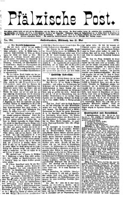 Pfälzische Post Mittwoch 15. Mai 1872