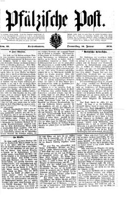 Pfälzische Post Donnerstag 16. Januar 1873