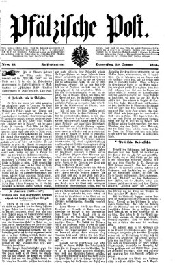 Pfälzische Post Donnerstag 30. Januar 1873
