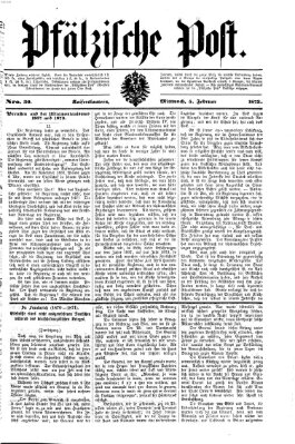 Pfälzische Post Mittwoch 5. Februar 1873