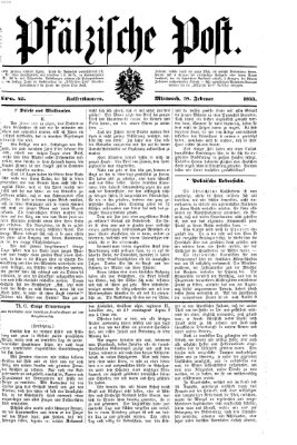 Pfälzische Post Mittwoch 19. Februar 1873