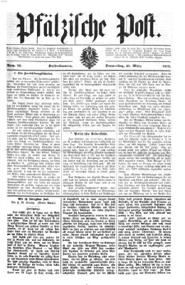 Pfälzische Post Donnerstag 27. März 1873