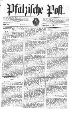 Pfälzische Post Mittwoch 14. Mai 1873