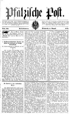 Pfälzische Post Mittwoch 6. August 1873