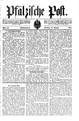 Pfälzische Post Dienstag 12. August 1873