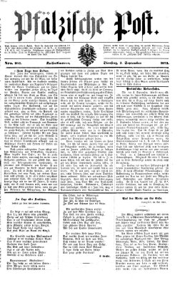 Pfälzische Post Dienstag 2. September 1873