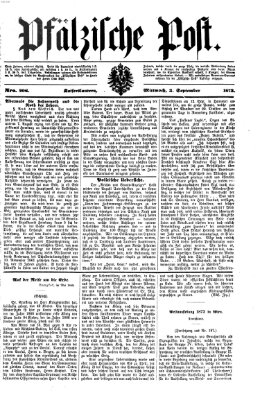 Pfälzische Post Mittwoch 3. September 1873