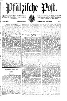 Pfälzische Post Samstag 20. September 1873