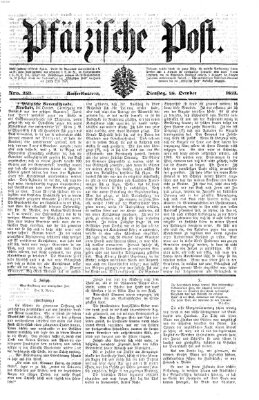 Pfälzische Post Dienstag 28. Oktober 1873
