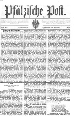Pfälzische Post Donnerstag 30. Oktober 1873