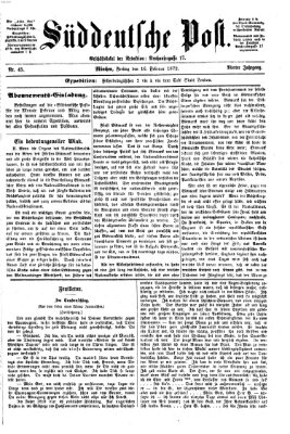 Süddeutsche Post Freitag 16. Februar 1872