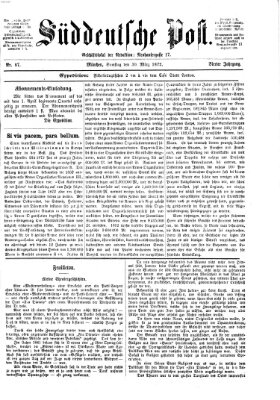 Süddeutsche Post Samstag 30. März 1872
