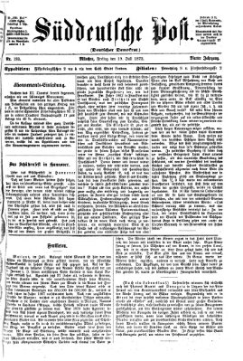 Süddeutsche Post Freitag 19. Juli 1872
