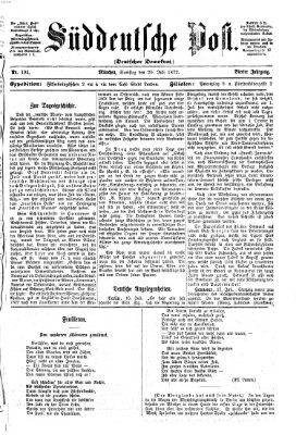 Süddeutsche Post Samstag 20. Juli 1872