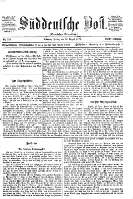 Süddeutsche Post Freitag 30. August 1872