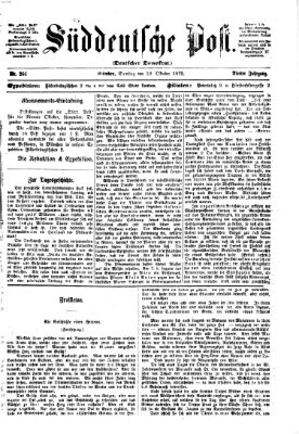 Süddeutsche Post Samstag 12. Oktober 1872