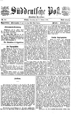 Süddeutsche Post Donnerstag 31. Oktober 1872