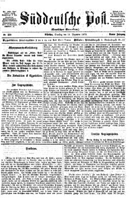 Süddeutsche Post Samstag 14. Dezember 1872