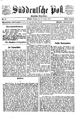 Süddeutsche Post Samstag 18. Januar 1873