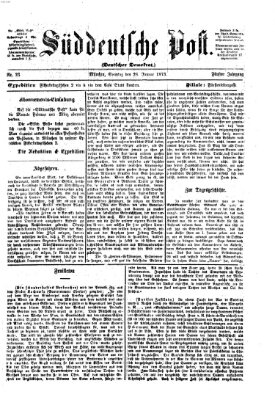 Süddeutsche Post Sonntag 26. Januar 1873