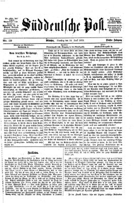 Süddeutsche Post Samstag 14. Juni 1873
