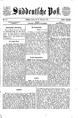Süddeutsche Post Freitag 28. November 1873