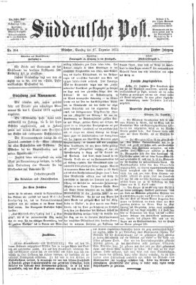 Süddeutsche Post Samstag 27. Dezember 1873