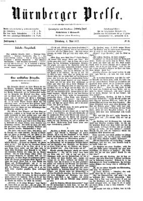 Nürnberger Presse Samstag 4. Mai 1872