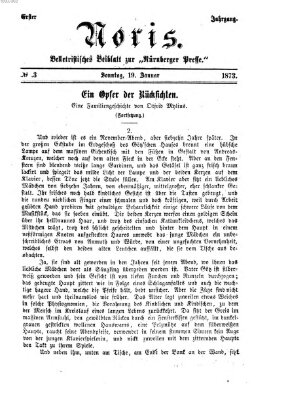 Noris (Nürnberger Presse) Sonntag 19. Januar 1873