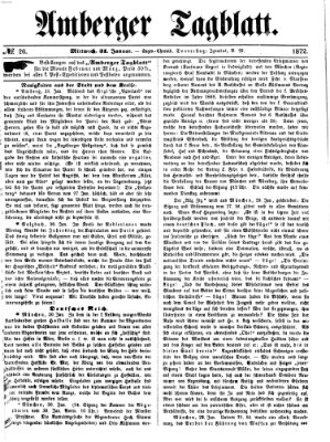 Amberger Tagblatt Mittwoch 31. Januar 1872