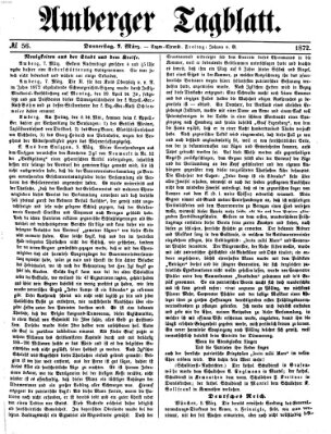 Amberger Tagblatt Donnerstag 7. März 1872