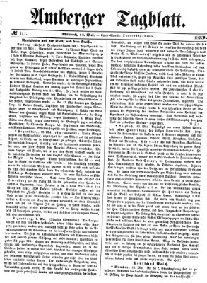Amberger Tagblatt Mittwoch 14. Mai 1873